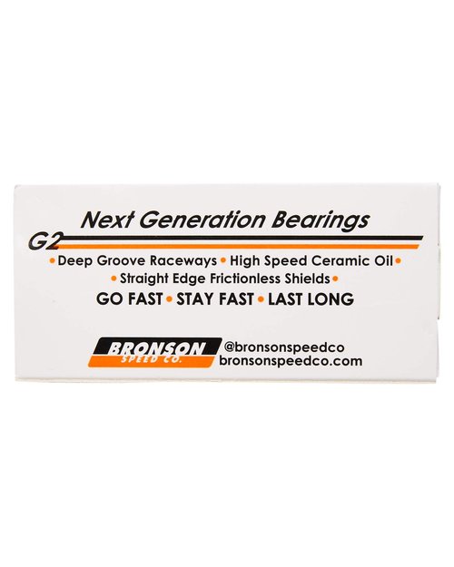 BRONSON SPEED CO. G2 Skateboard Bearings - Set of 8