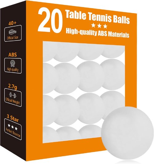 3 Star Ping Pong Balls - High-Performance ABS Table Tennis Balls for Training & Games