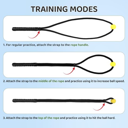 Golf Rope Swing Training Kit - Golf swing training aid, improves golfer's swing and main rhythm, golf gift for men's golfers, includes swing correction armband and rope trainer with weighted balls.