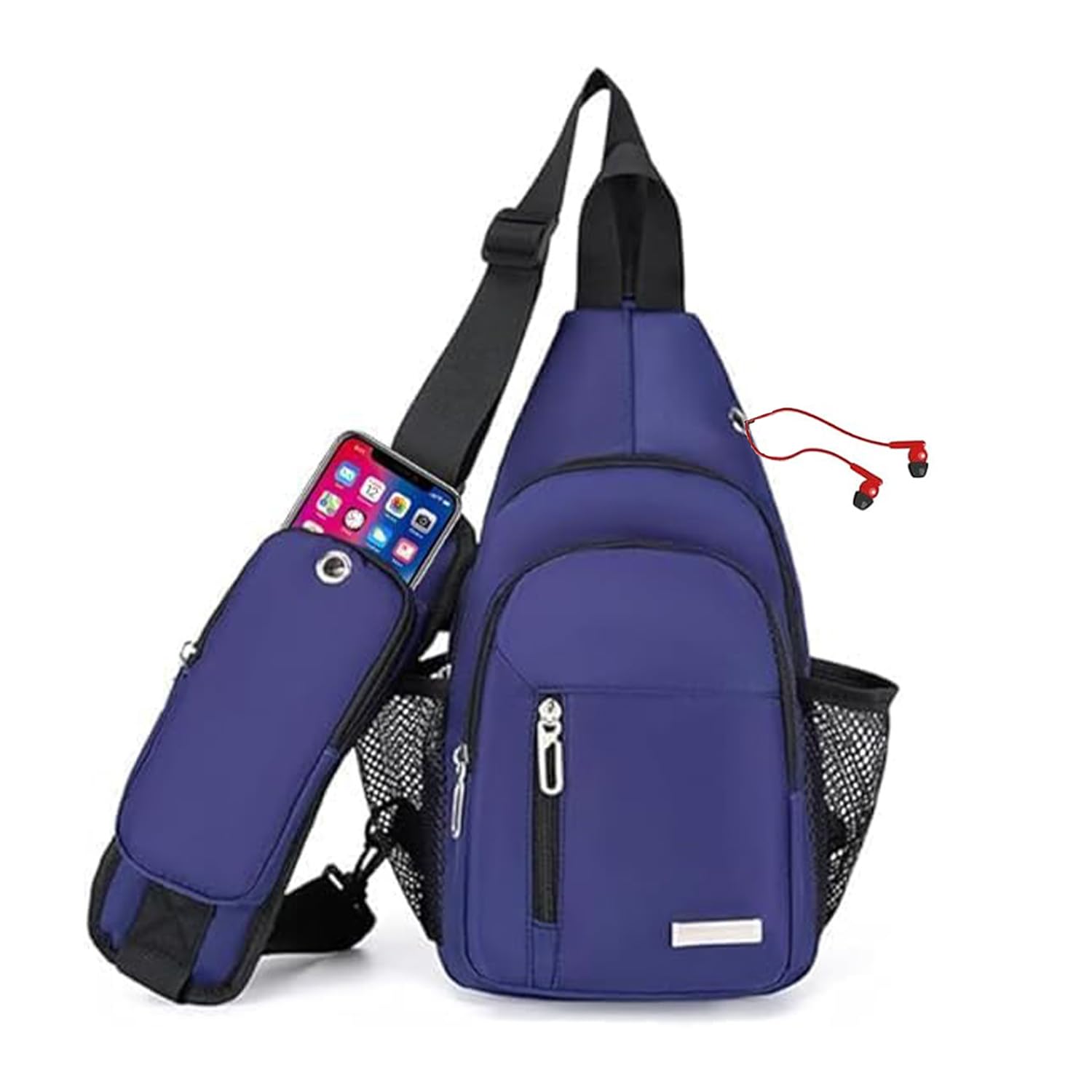 JENAGREEN Waterproof Sling Backpack Crossbody Sling Bag, Cross Bag Adjustable Travel Hiking Essentials Casual Daypack Multipurpose Chest Bag Purse for Women Men