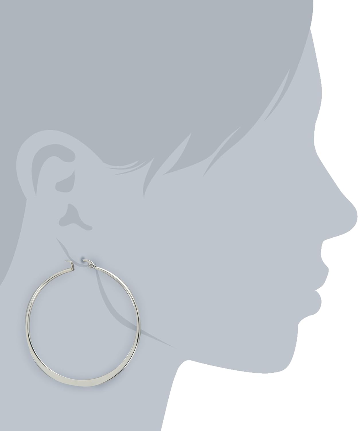 Skiennix Gold Plated Hoop Earrings - Stylish Flattened Design | Durable Stainless Steel