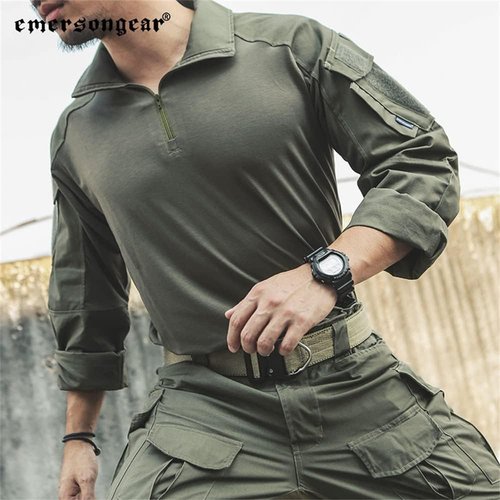 EMERSONGEAR G3 Combat Shirt - Upgraded Tactical Long Sleeve Camo Shirt for Men | Perfect for Hiking & Fishing