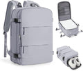 Coofay Travel Backpack - Flight Approved Carry-On for Men & Women | Grey with Shoe Compartment