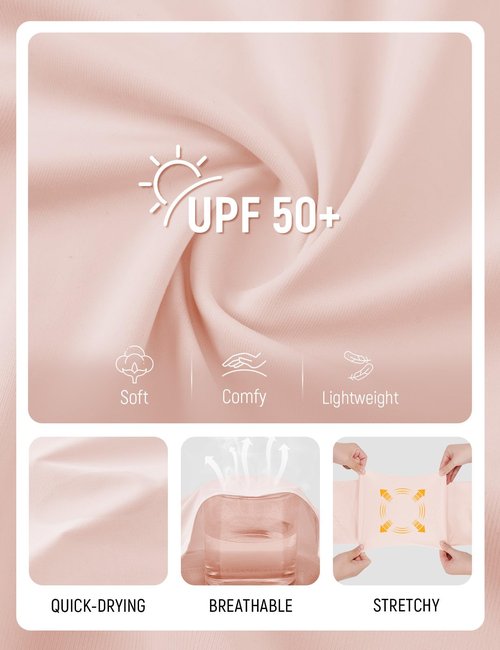 baleaf Ice Cooling Athletic Shirts for Women UPF 50+ Workout Tops Running Short Sleeve for Women Tennis Breathable Quick Dry Moisture Wicking Stretch Loose Fit Gym Light Pink M
