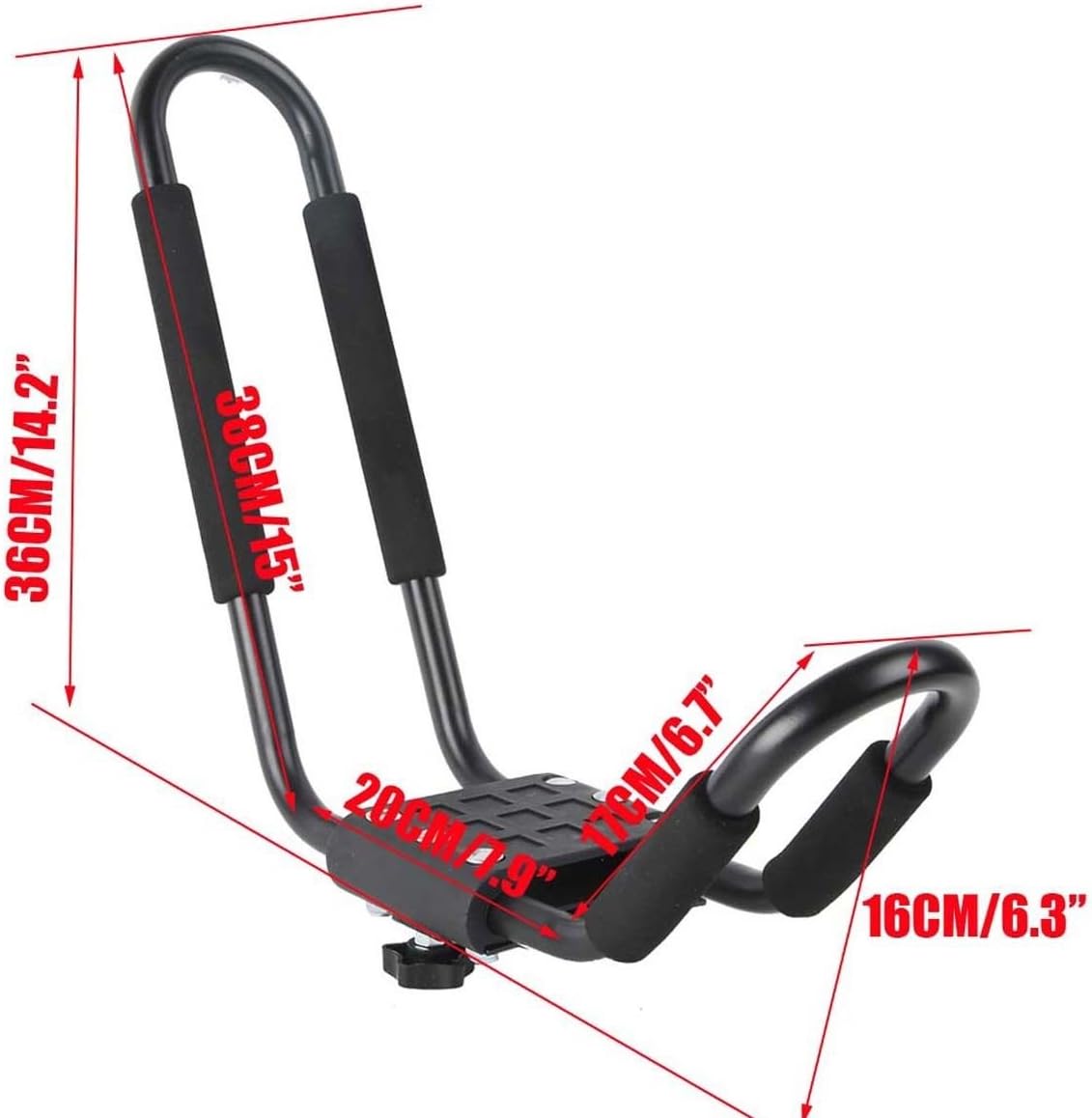 XMT-MOTO J-Bar Kayak Carrier - Universal Top Mount Roof Rack for SUVs & Vans | 2 Pairs