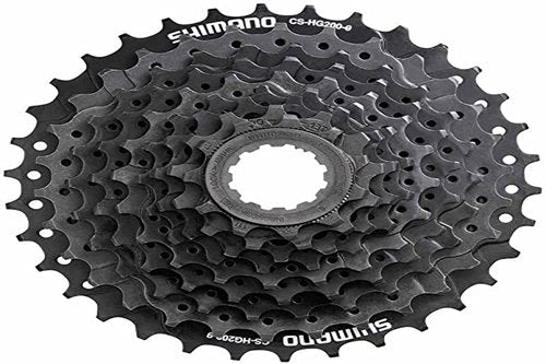 Shimano Unisex Adulto Kassette 9 Fach, Black, Einheit EU