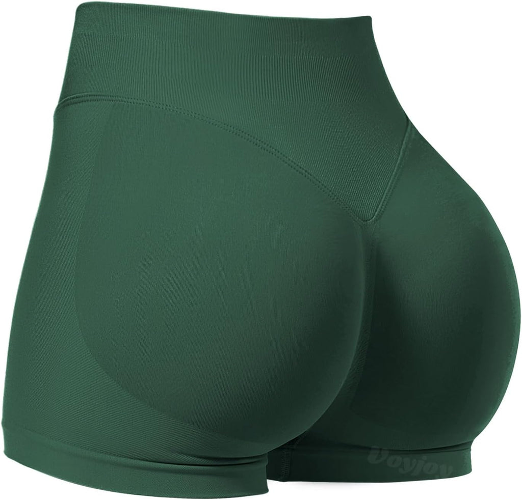 VOYJOY Women's Workout Shorts - Scrunch Butt Lifting Seamless Biker Shorts | Available in 2.5", 3.6", 4.5", 6" Sizes