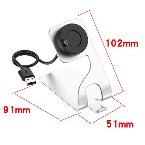 Compatible with Garmin Epix Pro 51mm USB Charger Dock, LOKEKE Replacement USB Charger Charging Cable Dock with Desktop Stand Holder Compatible with Garmin Epix Pro/Venu 3/3S/ Vivoactive 5/5