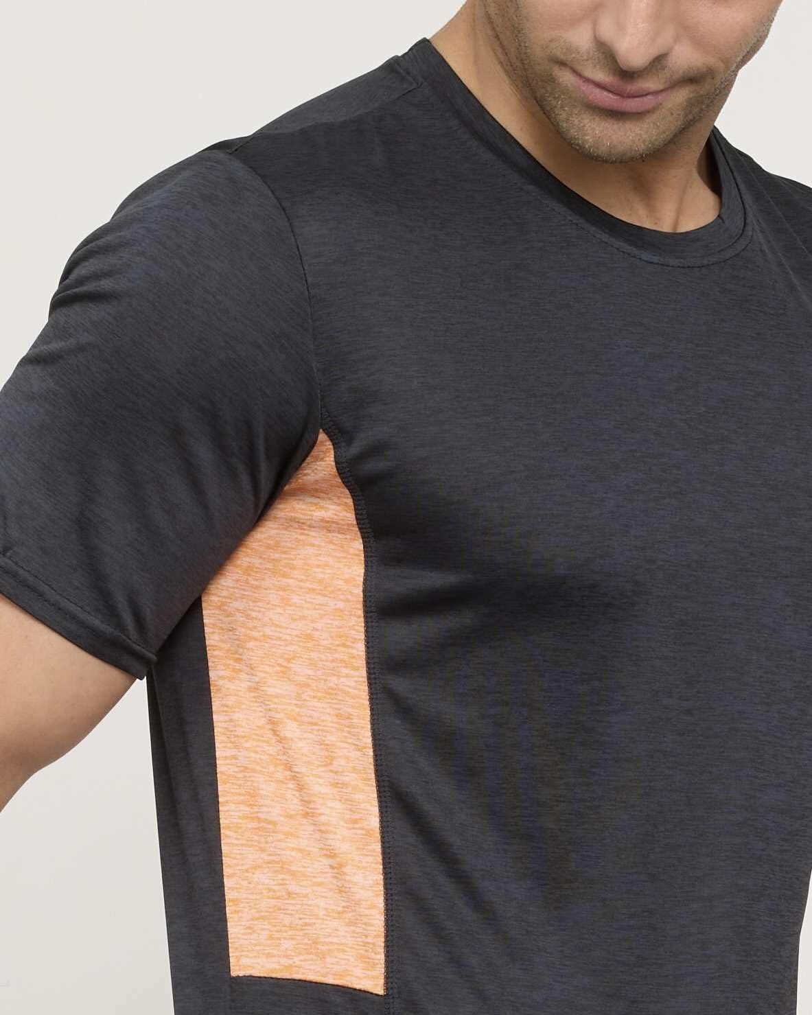 Real Essentials 5 Pack: Men's Dry-Fit Short Sleeve Crew Neck T Shirts Fitness Running Gym Workout Cool Exercise Athletic Tee, Set 7, Large
