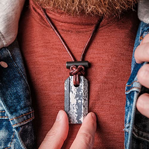 Viking Spark Whetstone & Firestarter Necklace - Survival Gear Pendant