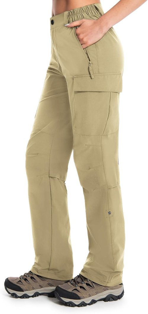 Moosehill Women's Hiking Pants - Lightweight, Quick-Dry, Water-Resistant Cargo | Perfect for All Seasons