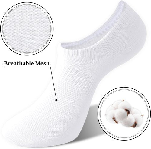 Irisbear Women's No Show Socks - Thin Cotton Non-Slip Low Cut - 6 Pairs for Ultimate Comfort