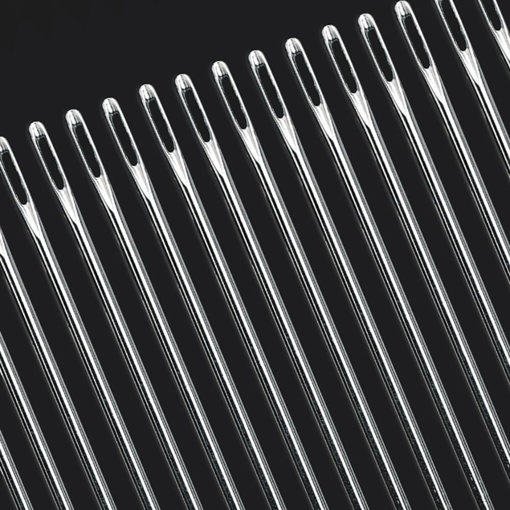 6" Professional Upholstery Needle 15cm Length 3mm Thickness, Big Eye Hand Sewing Needles for Stitching and Crafting Projects