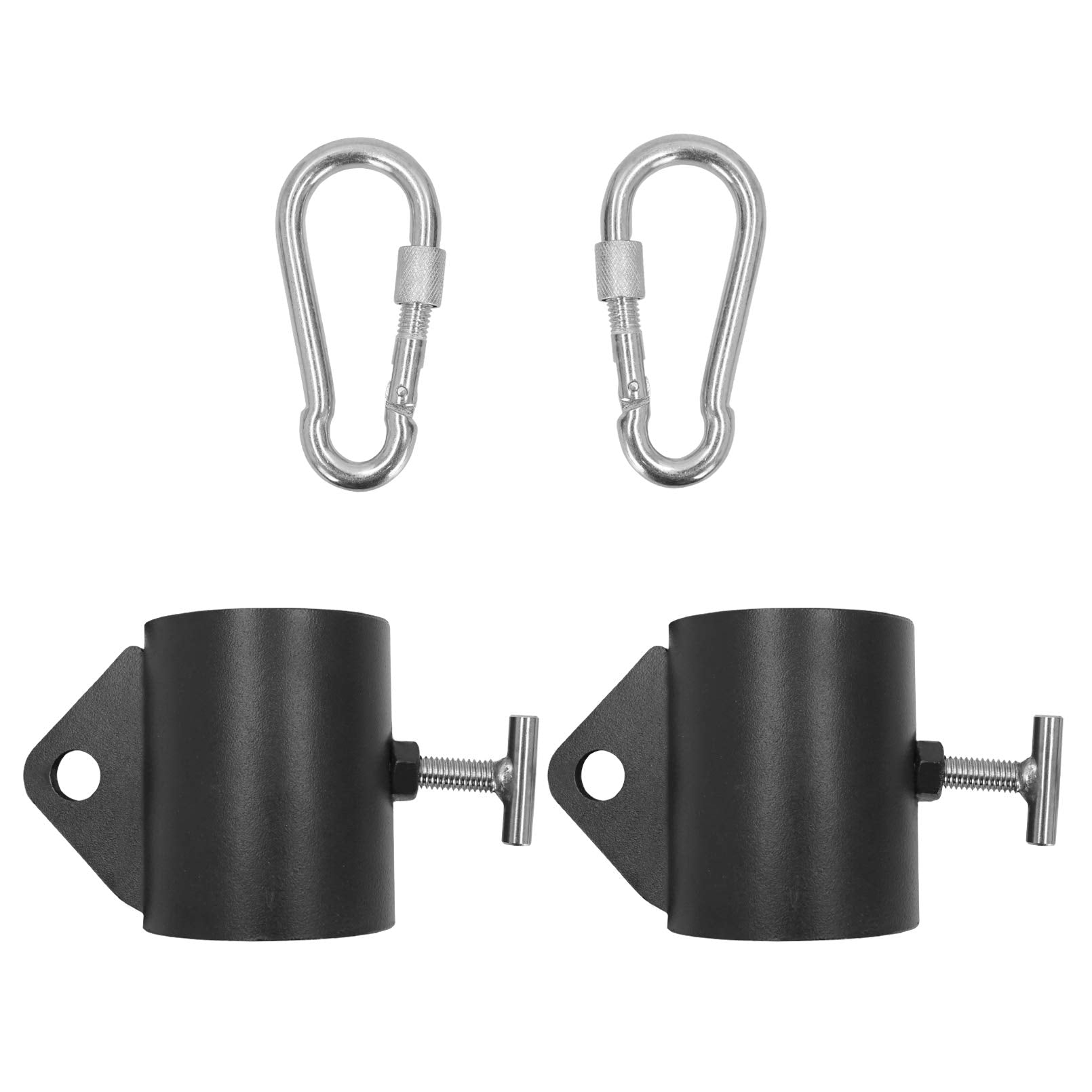 Luwint Olympic Chain Collars Barbell Clamps with Loops for Weightlifting Workout, Set of 2
