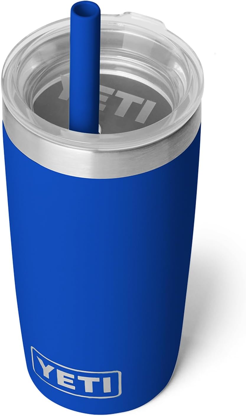 YETI Rambler Jr. 10 Oz Tumbler - Durable Insulated Design with Silicone Straw Lid