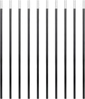 Aluminum Tent Pole Segments - Black 7001 T6 Heated Aluminum Alloy, 9.5mm Outer Diameter for Repair