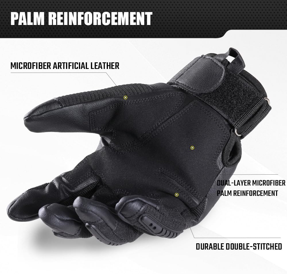 WTACTFUL Tactical Gloves for Men - Touchscreen Compatible - Perfect for Airsoft & Outdoor Activities