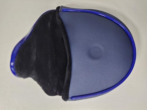 DBYAN Pebble Beach Patterned Design Golf Links Magnetic Mallet Putter Head Cover for Scotty Cameron, Taylormade, Titleist, Ping and Mizuno Putters,Blue