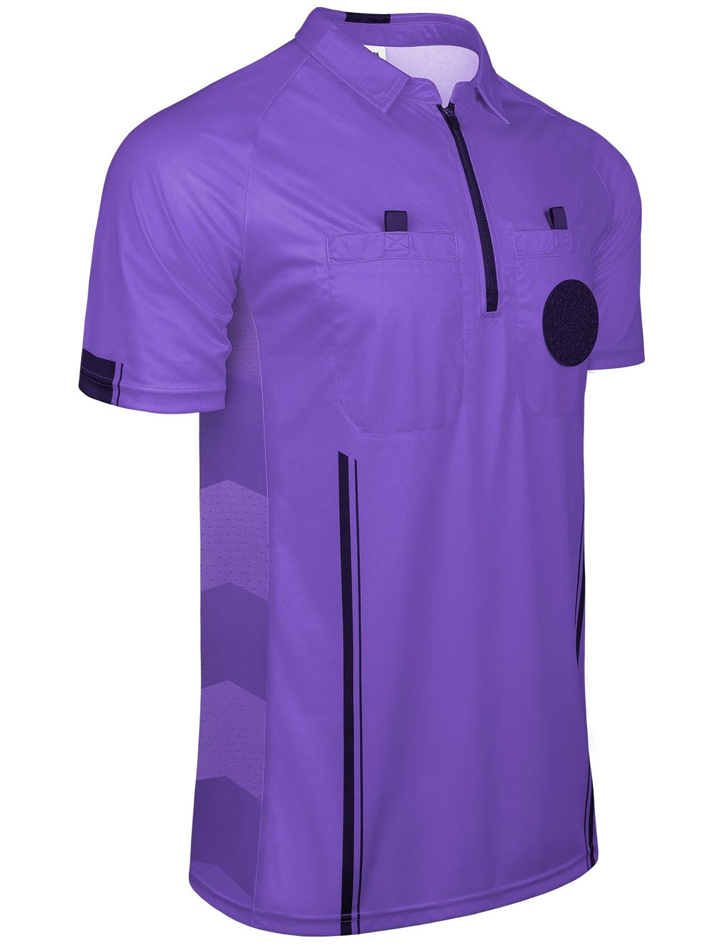 FitsT4 Sports Pro Soccer Referee Jersey Short Sleeve Youth Ref Shirts Purple XX-Small