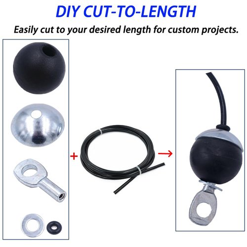 J Bryant Fitness Pulley Cable Gym Cable Replacement for Pulley Machine Heavy Duty Steel Wire Rope Available in 16.4, 32.8, 65.6Ft Length Exercise Equipment (32.8)