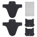 BlingKingdom 2pcs Mountain Bike Fender, Front and Rear Compatible Bicycle Mudguard, Fits 26", 27.5", 29", Plus Size and Fat Bike Wheel Sizes (Black)