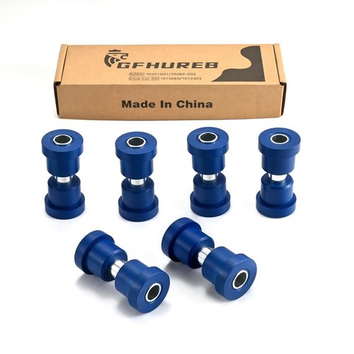 GFHUREB Golf Cart Rear Leaf Spring Shackle Bushing-Golf Cart Spring Bushing Kit for EZGO TXT/Medalist(1994-up) and Club Car DS (1981-up Cart Rear Leaf Spring, OEM 70291-G01 70289-G02 1015583 1012303