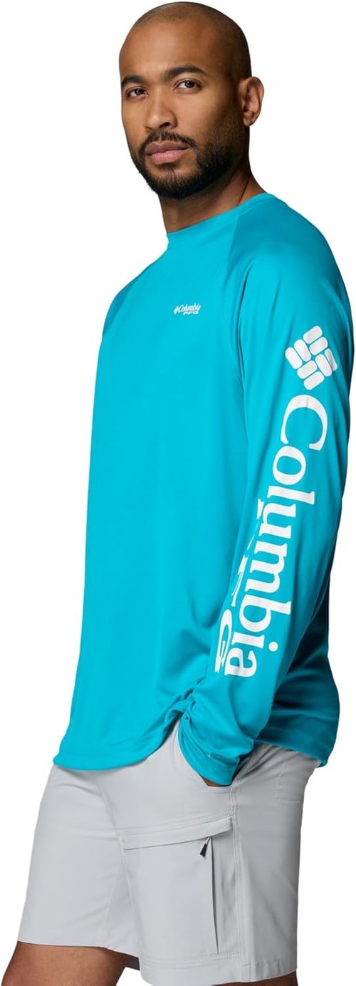 Columbia Men's PFG Terminal Tackle Shirt - Lightweight, Quick-Dry Fabric | Ideal for Fishing Adventures