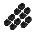 VekAuto 10 Pcs Silicone Bicycle Cycling Crank Boot Protectors Mountain Bike Sleeve Crank Arm Cover Protection Black Auto Accessories