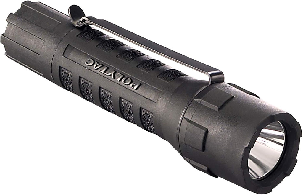 Streamlight 88850 PolyTac LED Flashlight - 600 Lumen, 11500 Candela, Ten-TAP Programmable, Black