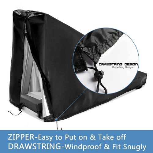 Rilime Treadmill Cover,Treadmill Cover Waterproof Outdoor Protective Cover, Dustproof Treadmill Covers with Zipper for Home Gym Indoor Outdoor(81"L x 37"W x 67"H)