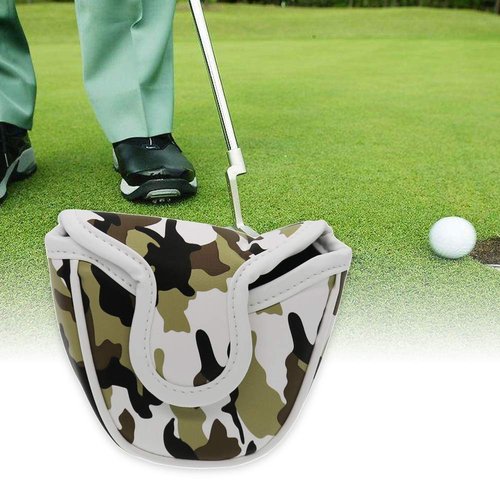 HISTAR Golf Mallet Putter Cover Headcover Camouflage Pattern Head Protective Bag (Camouflage Gray)