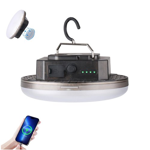 Transparent Portable Rechargeable LED Camping Lights,Waterproof Outdoor Light with 5000Lm,Super Bright Hanging Lanterns for Tents, Canopies & Outdoor Emergencies