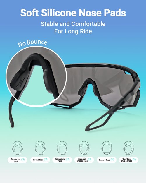Meeloog 26g Polarized Sports Sunglasses for Men Women with 3 Lens - UV400 Protection Sun Glasses for Running Cycling Baseball Fishing