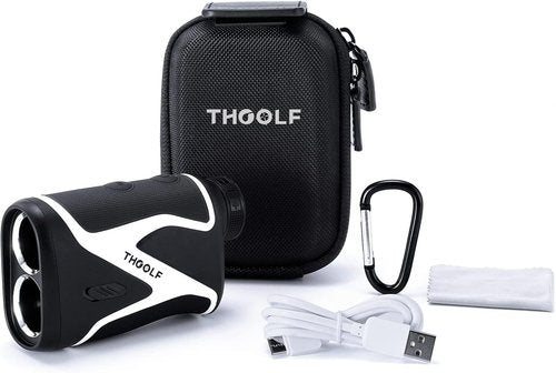 Golf Rangefinder with Slope, THGOLF 1000 Yards USB C Rechargeable Rangefinder Golfing with Flag Acquisition, Pulse Vibration and Fast Focus System, 6X Magnification, ±1 Yard Accuracy (Grey)