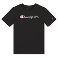 Champion Boys Logo T-Shirt Short Sleeve Black Logo - Variation