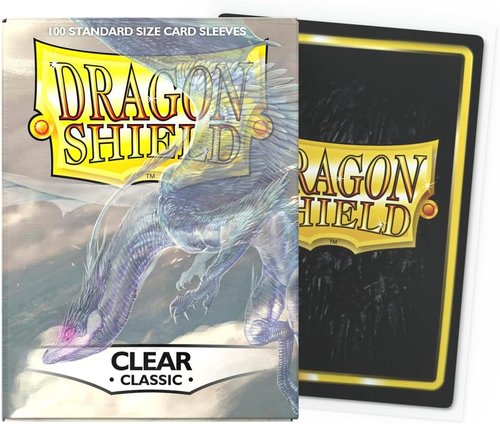 Dragon Shield | Classic Card Sleeves - 100 CT Smooth & Durable TCG Protection | Clear