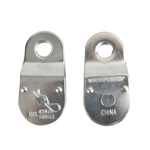 Nxtop Zinc Plated Fixed Single Pulley Fixed Eye Steel Pulley 1-1/2" (2 Pack)