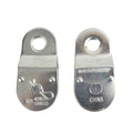Nxtop Zinc Plated Fixed Single Pulley Fixed Eye Steel Pulley 1-1/2" (2 Pack)