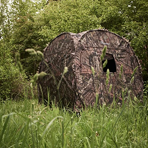 Hunting Ground Blind with Mossy Oak Break-Up Camo - Lightweight & Durable
