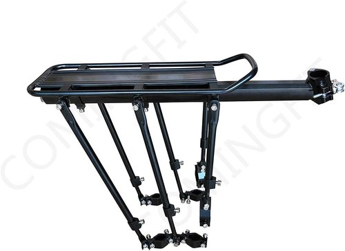 COMINGFIT Bike Carrier Rack, 400lbs Capacity Solid Bearings Universal Adjustable Bicycle Luggage Cargo Rack