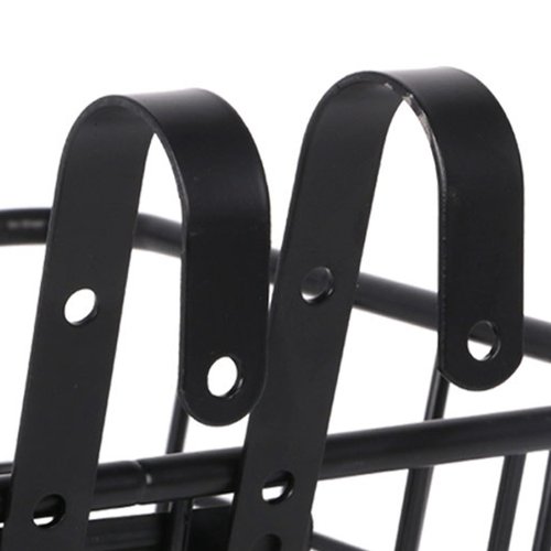 Alomejor bicycle basket hook, heavy duty adjustable front bike hook with dual hooks mounting hardware for cyclists commuters shopping errands touring