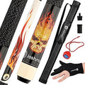 Complete Pool Cue Set 58 Inch Canadian Maple Billiard Cue with Case & Accessories