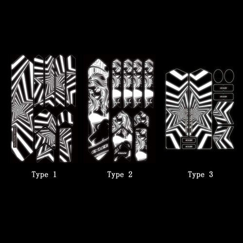 SIUKE Bicycle Frame Guard Reflective Bike Frame Stickers Mountain Bike Scratch Resistant Frame Protector Removable Sticker Road Bicycle Frame Adhesive Guard Cover