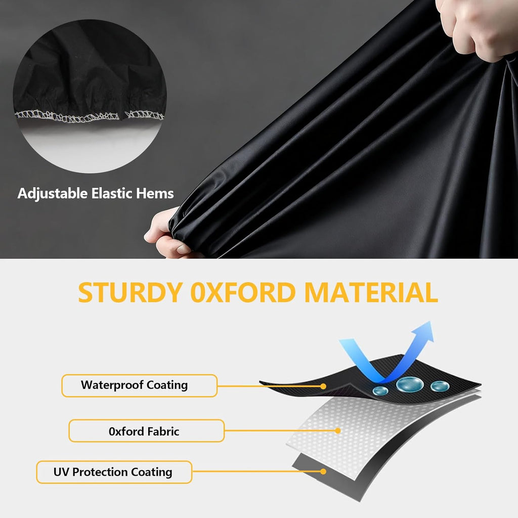 Skiennix Waterproof Bike Cover - 2XL Outdoor Storage for 2 or 3 Bikes | Rain, Snow & Dust Resistant