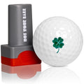 ZEETY Golf Ball Stamp, Golf Ball Stamper, Reusable Self-Inking Golf Ball Stamp Marker to Identify Golf Balls, Golf Gift Golf Accessories for Men and Women Golfers (Clover)
