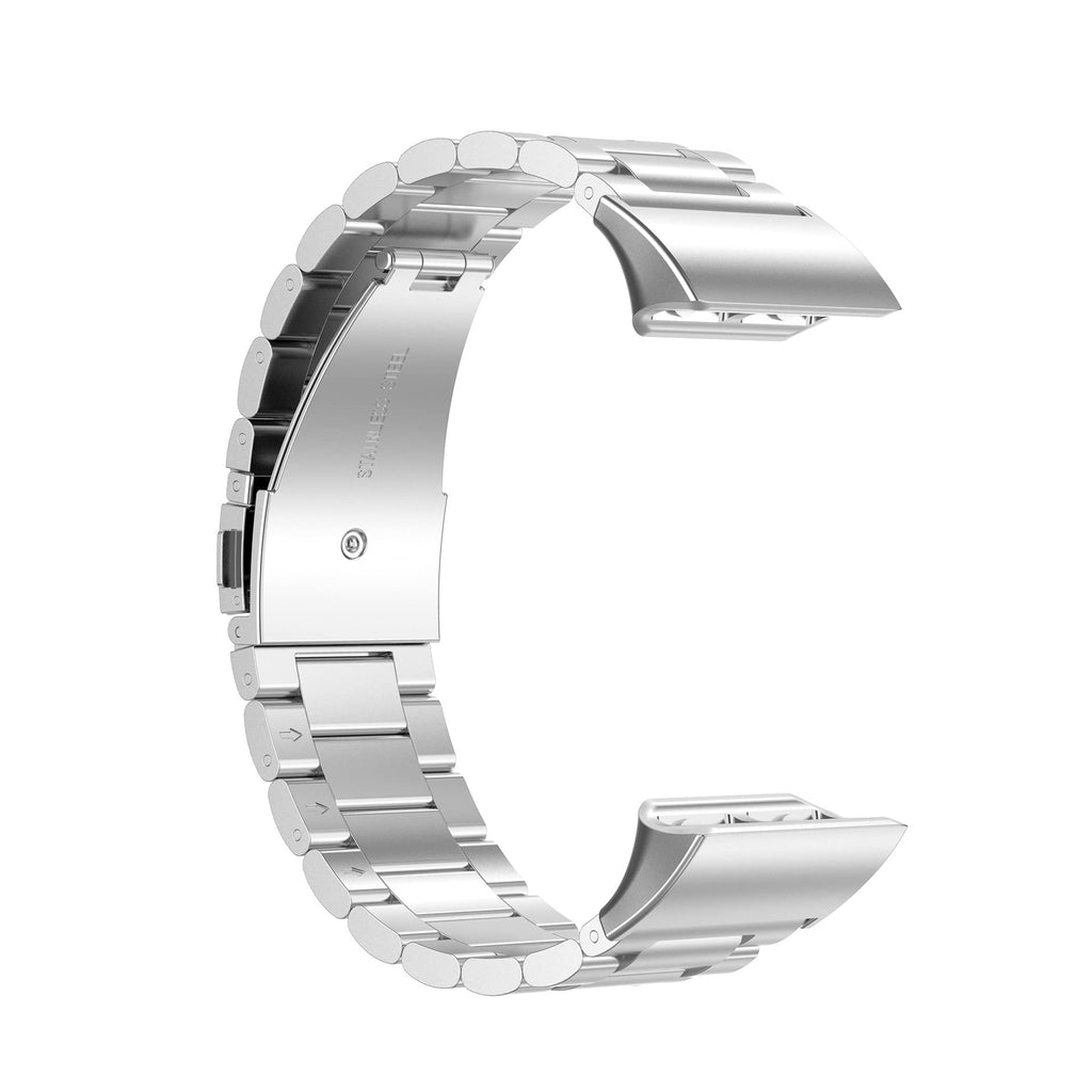 Stainless Steel Metal Replacement Strap for Garmin Approach S10 / Forerunner 35 / Forerunner 30 Bracelet Stainless Steel Quick Release Metal Chain Watch Bands Silver