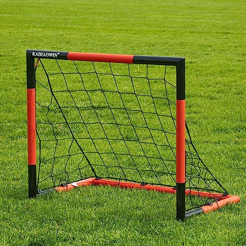 Soccer Goal 2.5x3 Feet All Weather Steel Frame Heavy Duty Net Quick Assembly