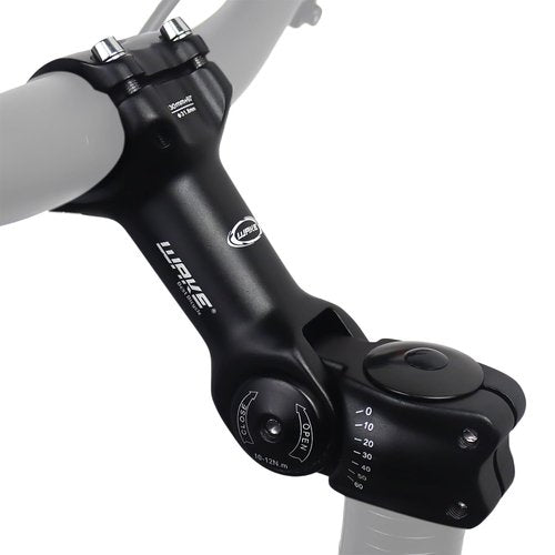 BSSOK Wake Bike stem 25.4 31.8 0-60 Degree 90mm 110mm 130mm，Bike Adjustable stem for Mountain Bike, Road Bike, MTB, BMX, Cycling