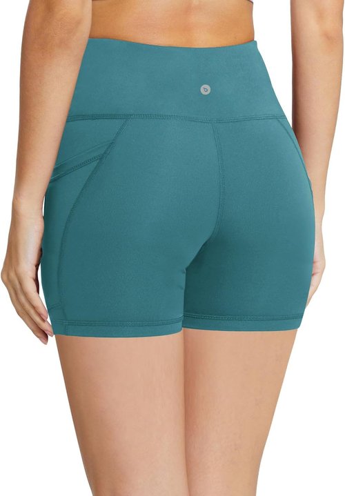 Baleaf Women's High Waist Biker Shorts - 8"/5"/3" Spandex Yoga & Workout Shorts with Pockets