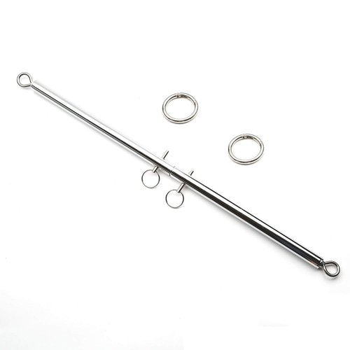 Adjustable Silvery 2 PCS 3 in 1 Spreader Bar Adjustable Straps Sports Aid Training Fitness Kit Workout Bar with Fur Flocking Storage Bag